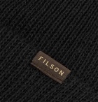 Filson - Watch Cap Ribbed Wool Beanie - Black