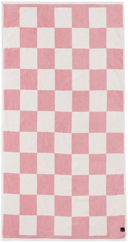 Photo: HAY Pink Check Bath Towel