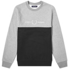 Fred Perry Authentic Block Logo Crew Sweat