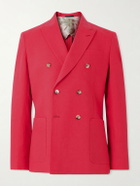 Paul Smith - Double-Breasted Linen Blazer - Red
