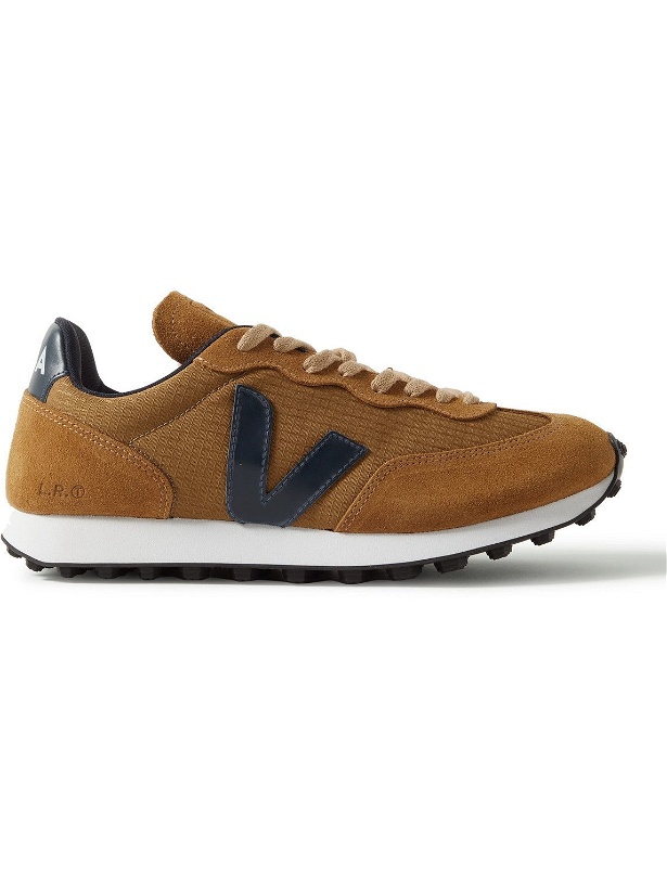 Photo: Veja - Rio Branco Leather and Rubber-Trimmed Ripstop and Suede Sneakers - Brown
