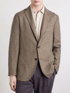 Boglioli - Houndstooth Virgin Wool-Blend Blazer - Brown
