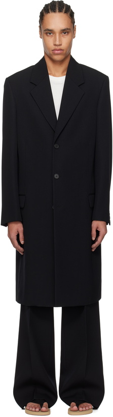 Photo: The Row Black Cortlandt Coat