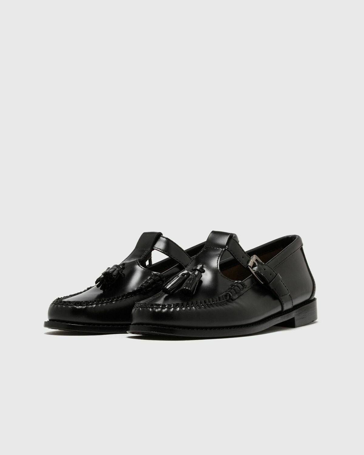 G H Bass WEEJUN WMN Mary Jane Tassel Black Womens Casual Shoe