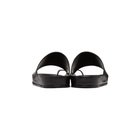 Jil Sander Black Leather Slide Sandals