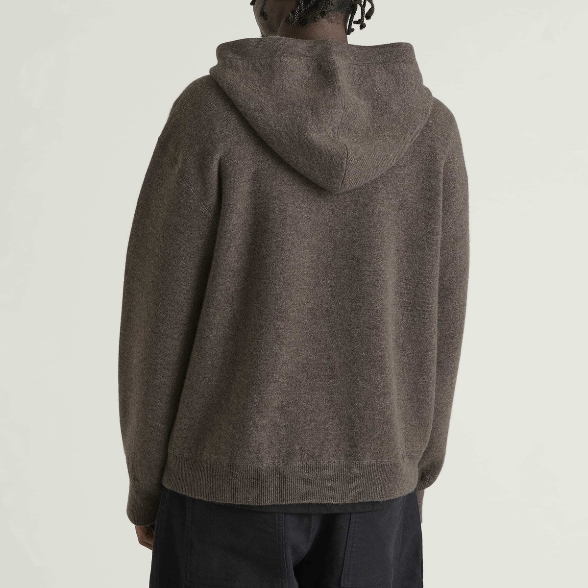 Studio Nicholson Men's Copecashmere Hoodie in Mouse