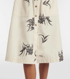 Moncler Floral cotton poplin shirt dress