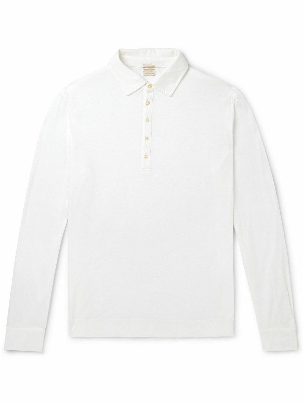 Photo: Massimo Alba - Ischia Cotton and Cashmere-Blend Polo Shirt - Neutrals