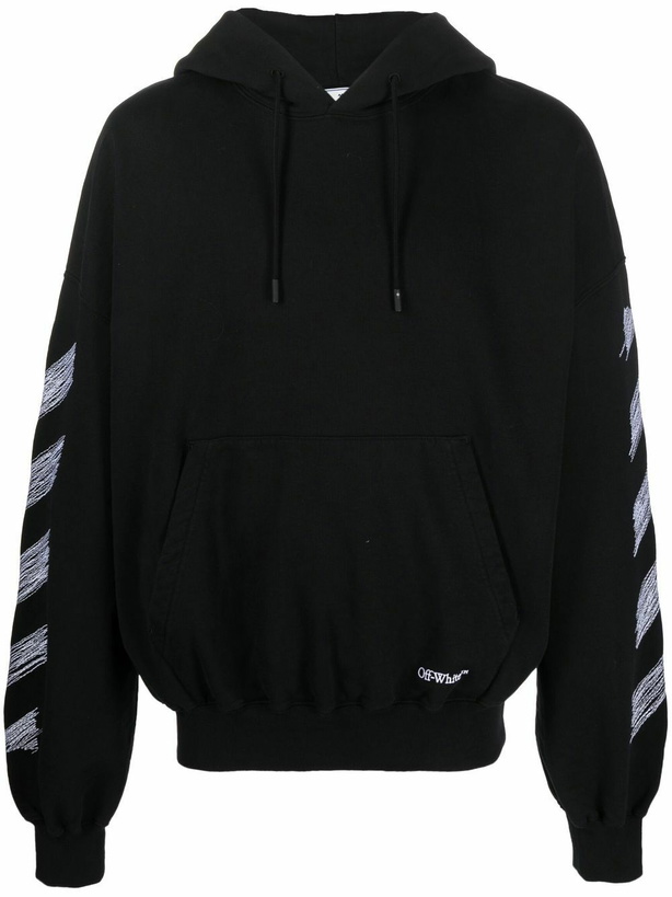 Photo: OFF-WHITE - Diagonal Cotton Hoodie