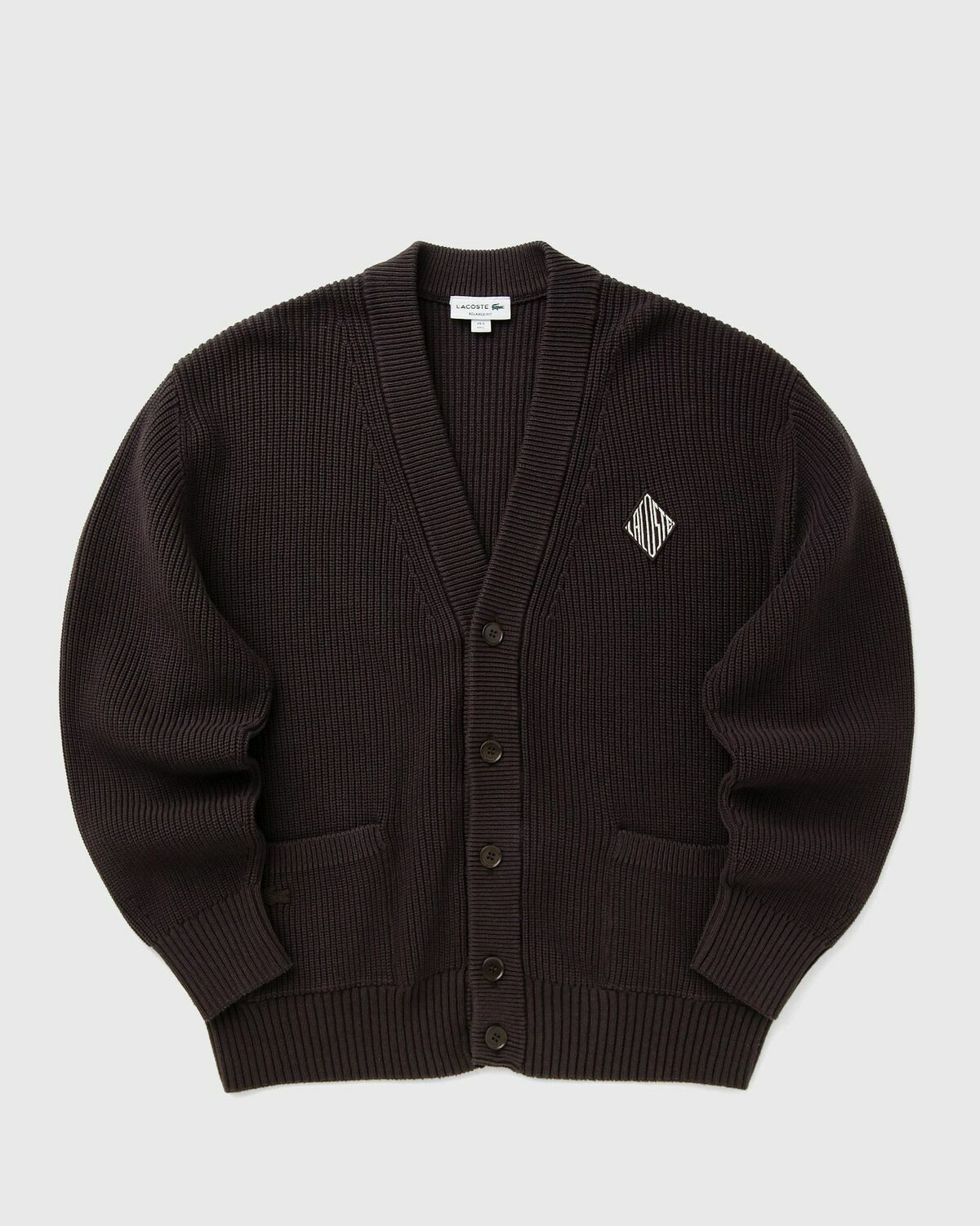 Relaxed Fit Ribbed Cotton Cardigan