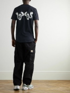 MANAAKI - Taniwha Logo-Print Cotton-Jersey T-Shirt - Black
