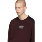 Dolce and Gabbana Burgundy Crown Sweatshirt