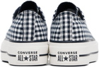 Converse Navy & White Chuck Taylor All Star Gingham Sneakers