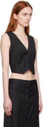 The Garment Black Marseille Short Vest