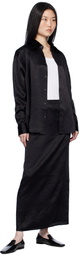 Filippa K Black Crinkle Shirt
