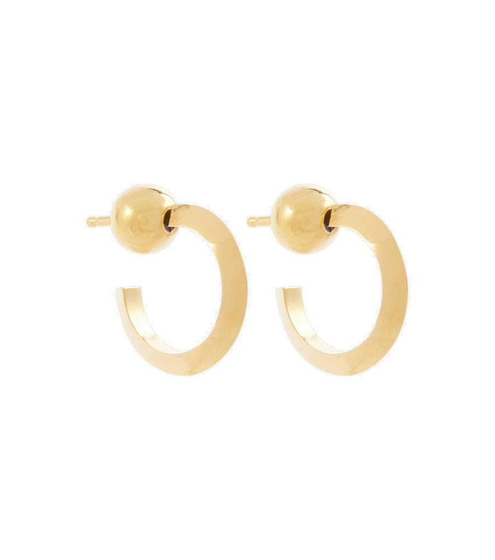 Photo: Sophie Buhai - Ridge 18kt gold-plated sterling silver hoop earrings