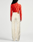 Heron Preston Womens Jeans in Beige