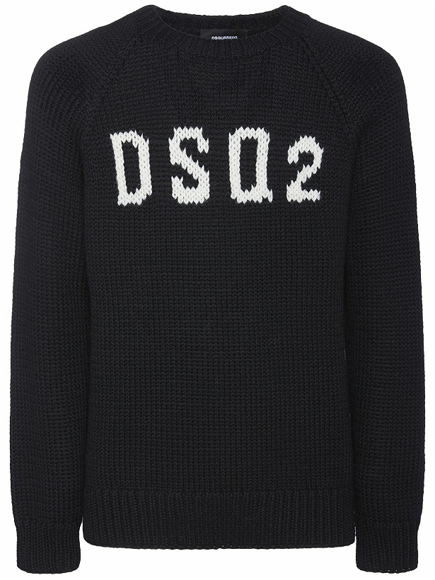 Photo: DSQUARED2 - Logo Intarsia Wool Sweater