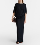 The Row Peggy Medium leather clutch