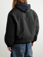 Balenciaga - Cocoon Kick Logo-Embroidered Padded Ripstop Jacket - Black