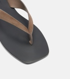 A.Emery Kinto suede thong sandals