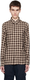 TOM FORD Brown Western Check Shirt