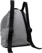 Stone Island Gray 9200014 Coated Nylon Metal ECONYL Backpack
