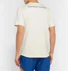DISTRICT VISION - Slim-Fit Air-Wear Stretch-Mesh T-Shirt - Cream