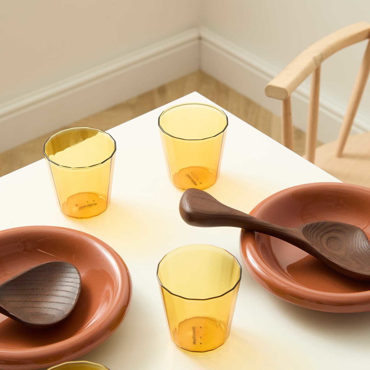 The Conran Shop Fade Tumbler - Set of 4 in Amber 
