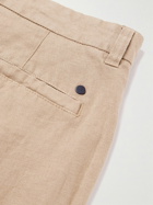 NN07 - Bill 1196 Straight-Leg Pleated Linen Trousers - Neutrals