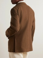 UMIT BENAN B - Brushed Wool and Cashmere-Blend Blazer - Brown