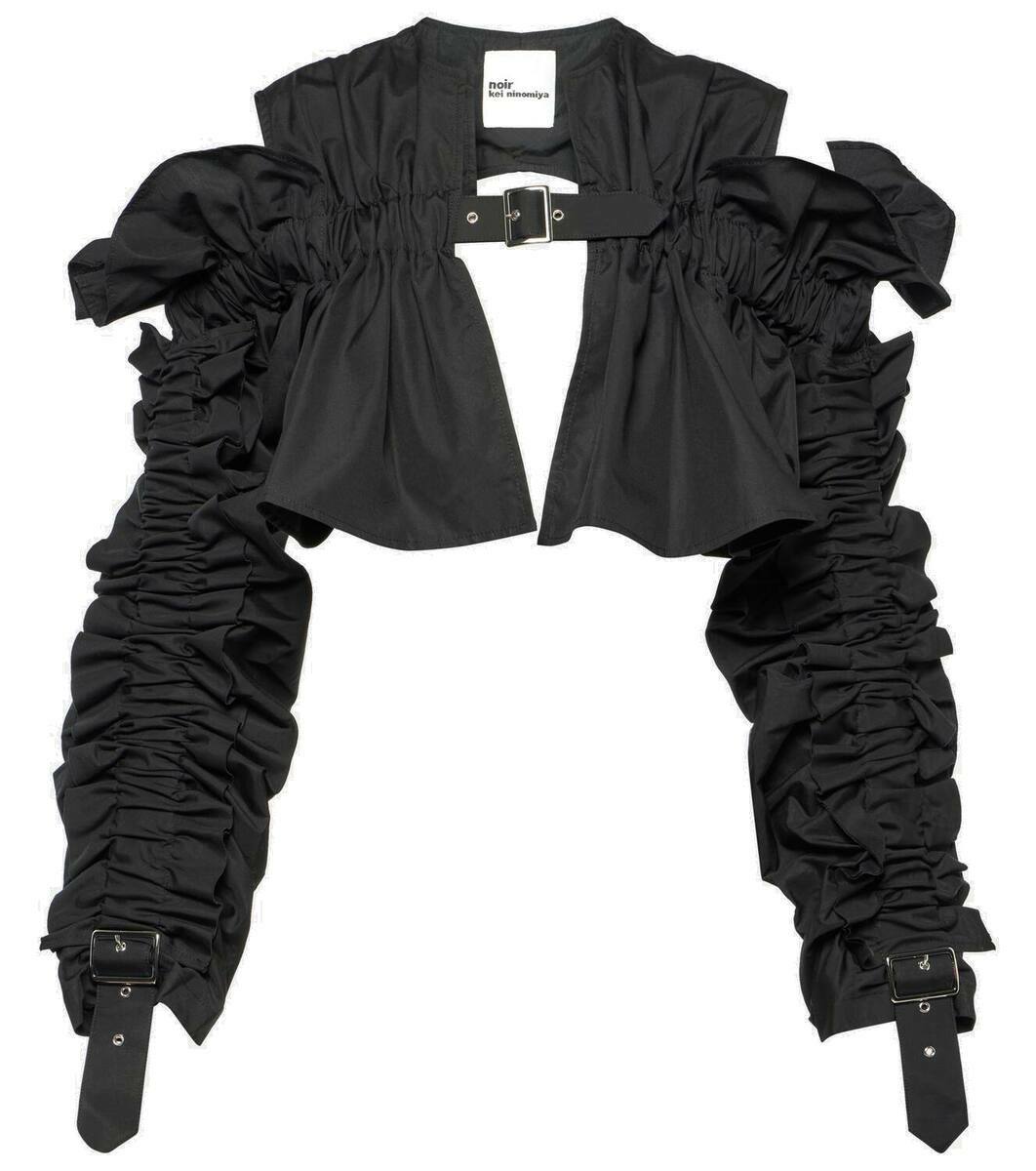 Noir Kei Ninomiya Floral-appliqué harness Noir Kei Ninomiya