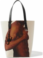 JW Anderson - Leather-Trimmed Printed Felt Tote Bag