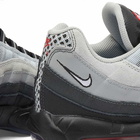 Nike Men's Air Max 95 PRM Sneakers in Black/White/Platinum/Action Red