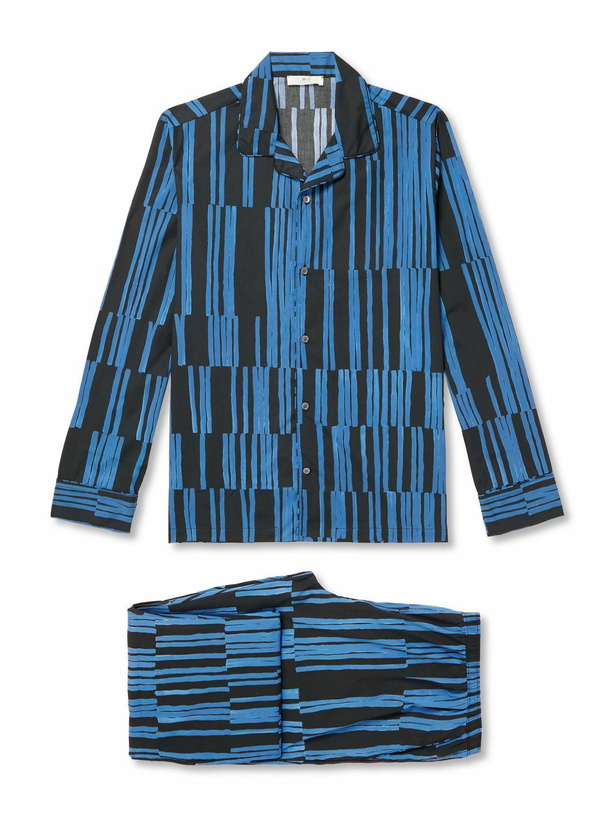 Photo: Mr P. - Striped Cotton Pyjama Set - Blue