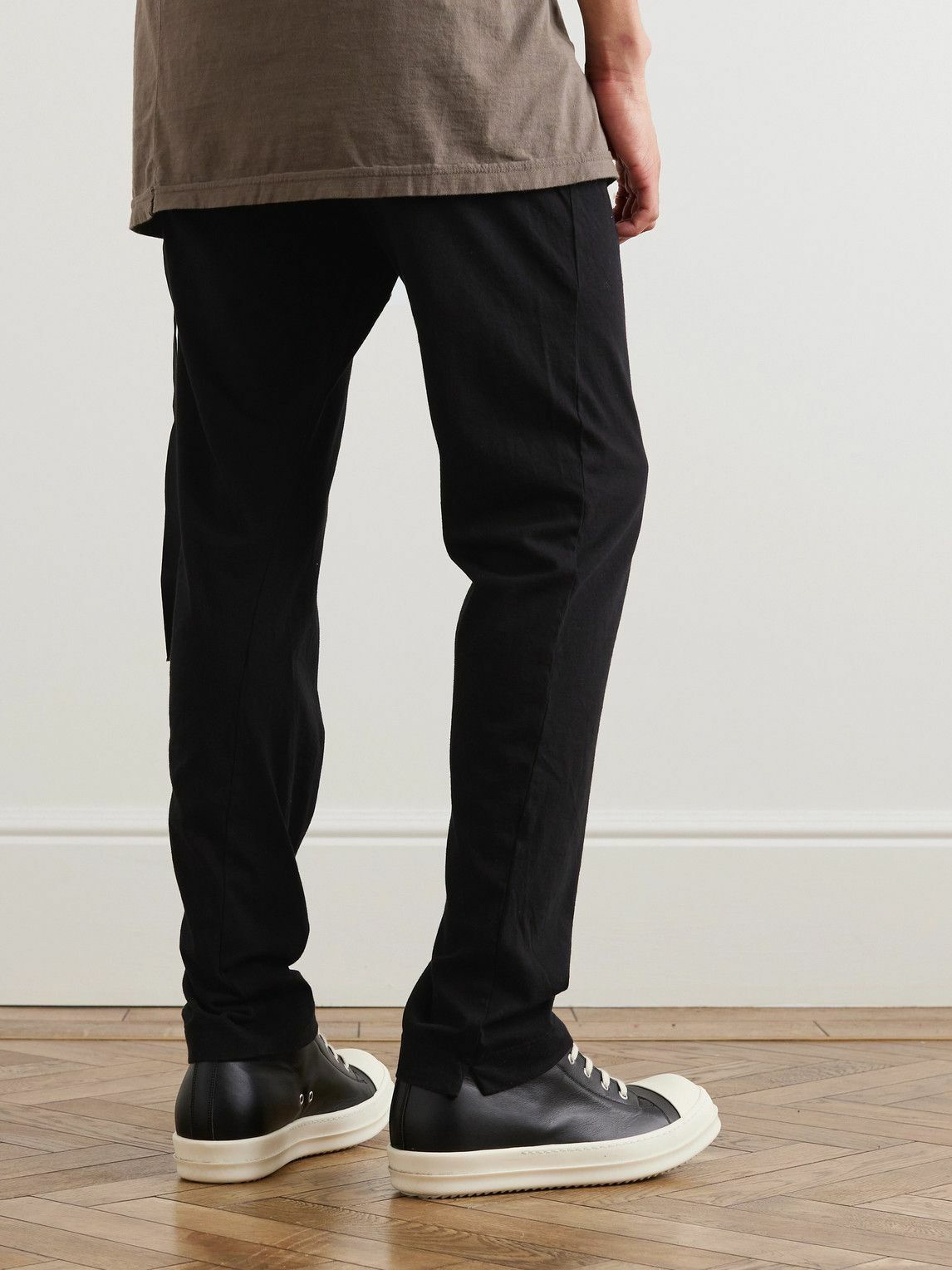 DRKSHDW by Rick Owens - Berlin Slim-Fit Cotton-Jersey Sweatpants - Black