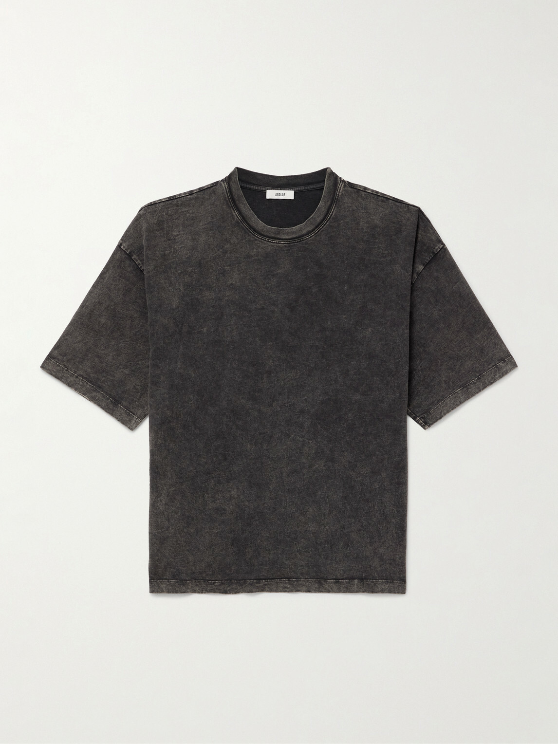 AGOLDE - Portman Oversized Cotton-Jersey T-Shirt - Black