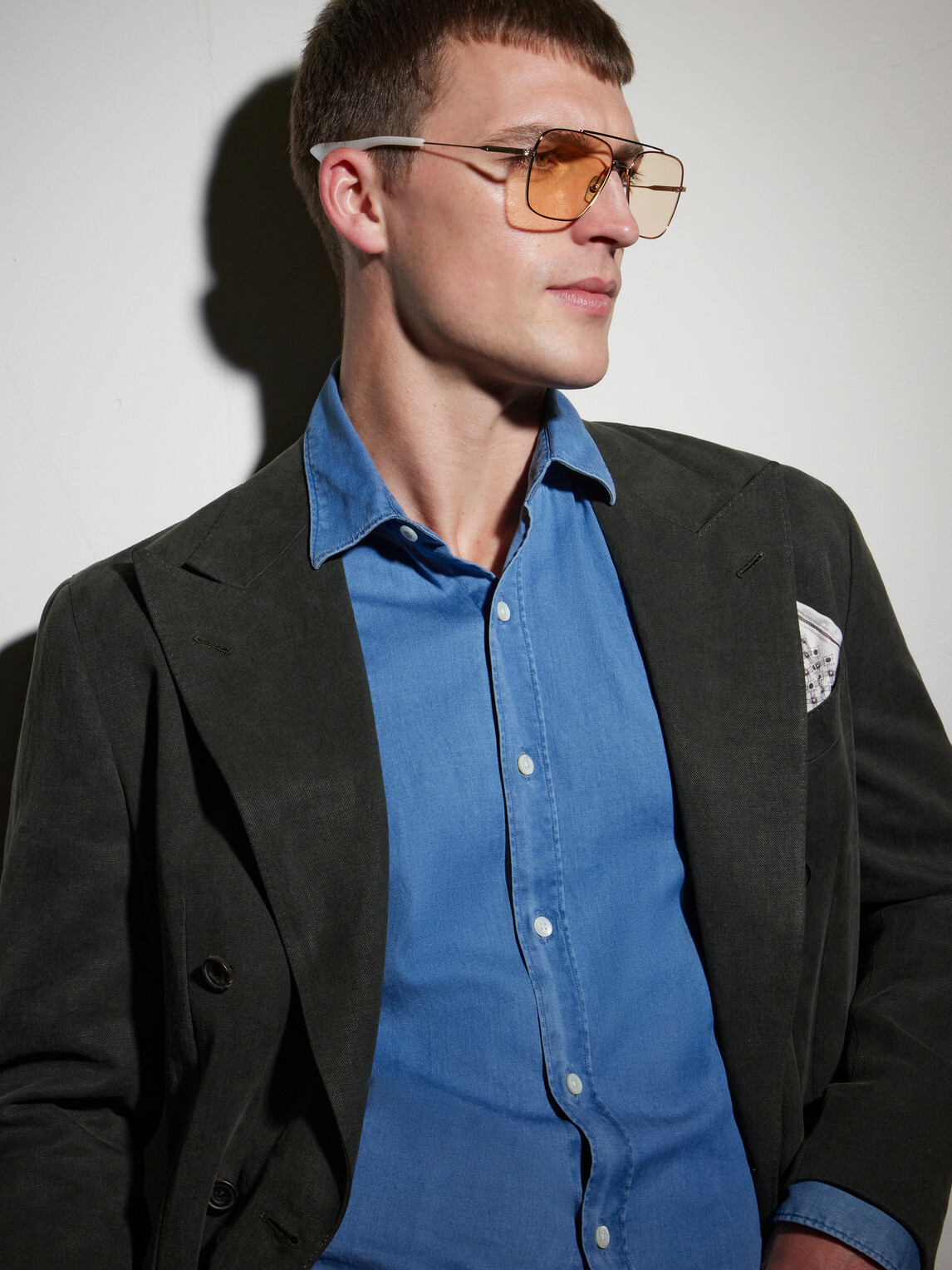 DITA - Flight-Seven Aviator-Style Gold-Tone Titanium Sunglasses