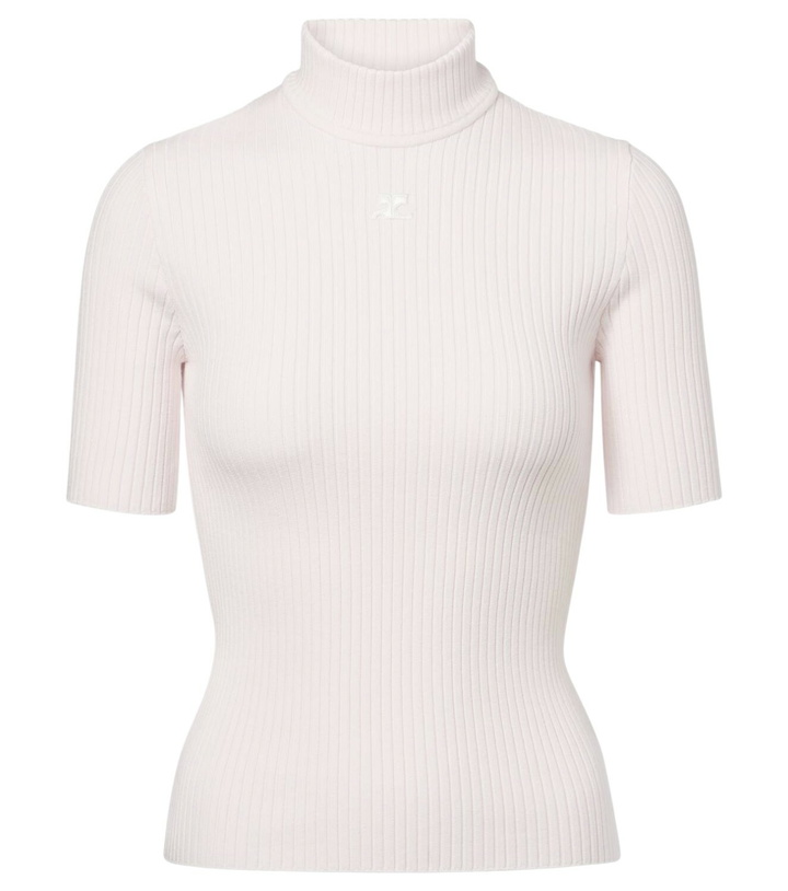 Photo: Courrèges Reedition ribbed-knit top