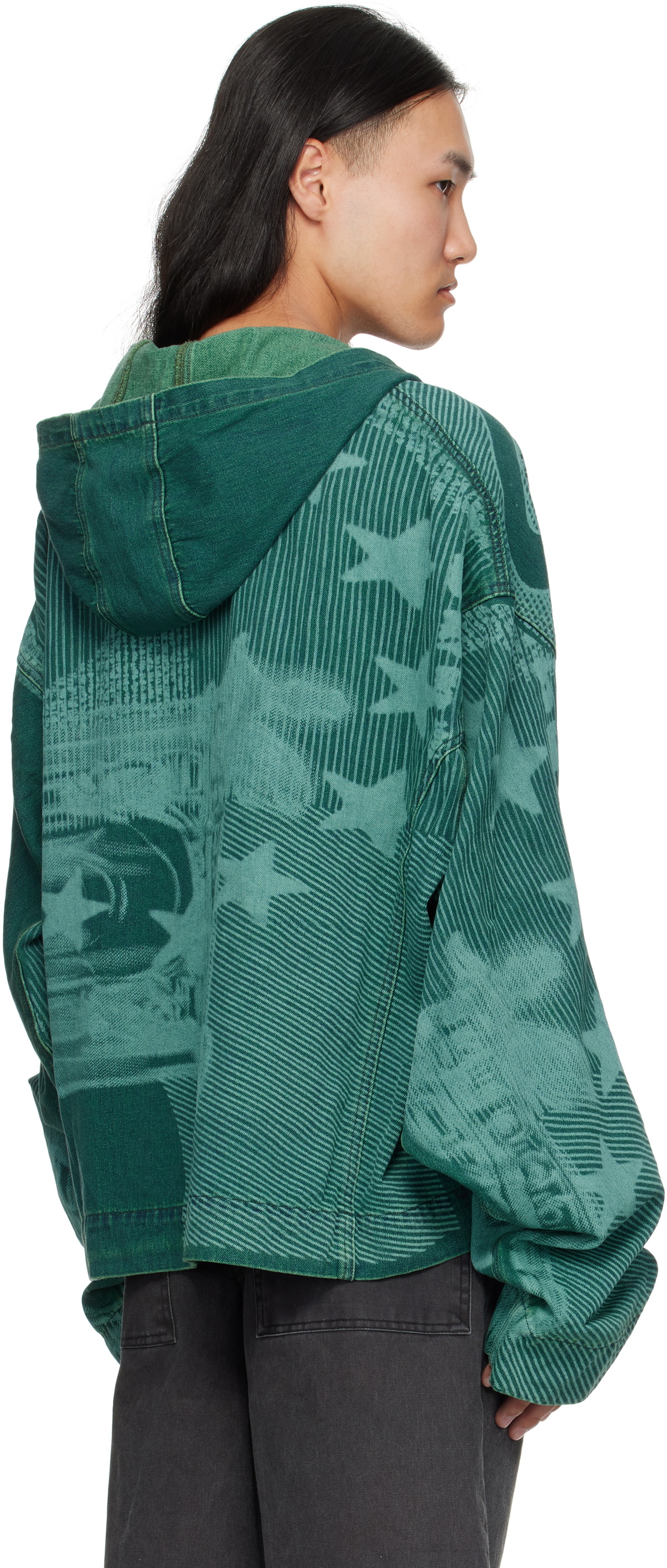 Gerrit Jacob Blue Hooded Denim Jacket