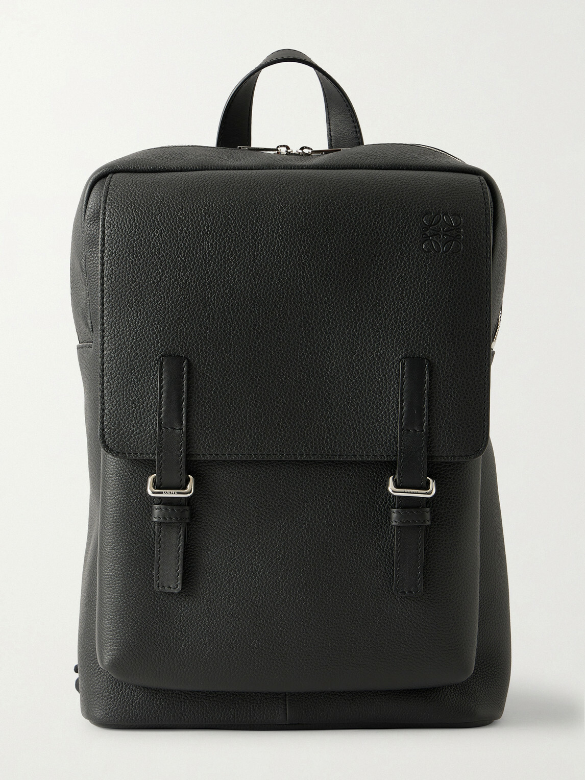 LOEWE - Military Full-Grain Leather Backpack