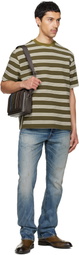 Paul Smith Khaki Textured Stripe T-shirt