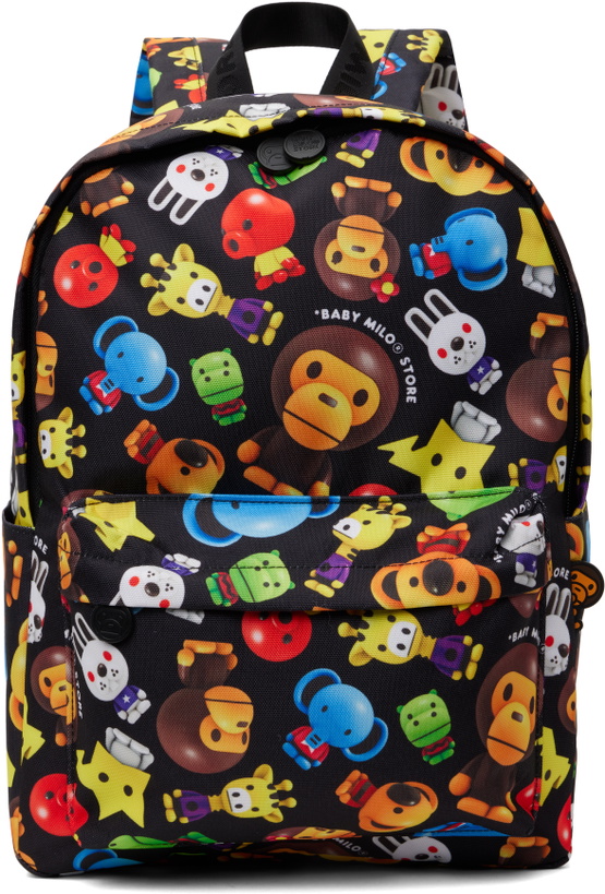 Photo: BAPE Black Milo 3D All Print Pattern Medium Backpack