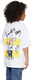 Luckytry Kids White Pink Rabbit T-Shirt