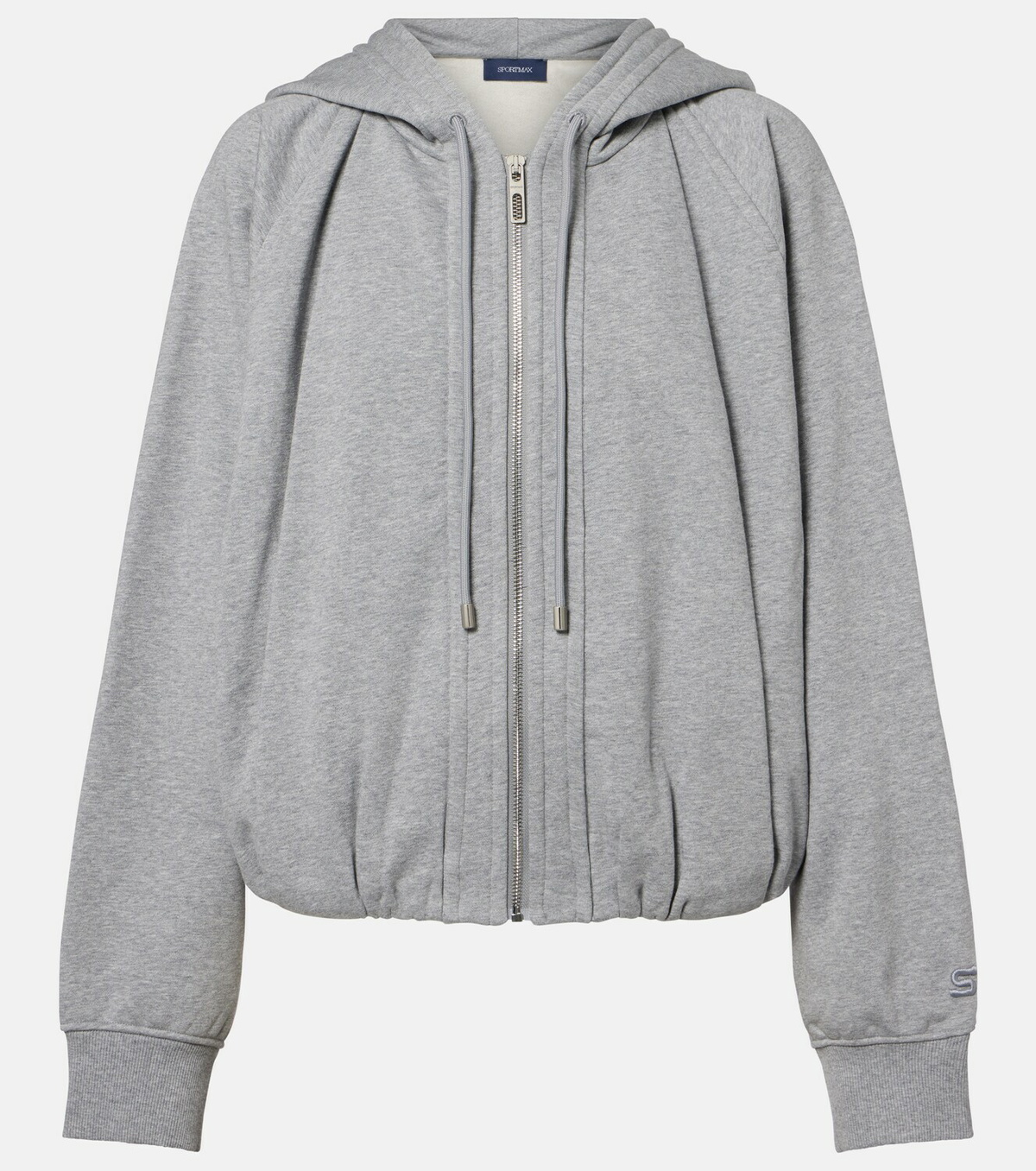 Sportmax Cotton-blend jersey hoodie