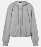 Sportmax Cotton-blend jersey hoodie