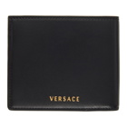 Versace Black All Over Medusa Stud Bifold Wallet