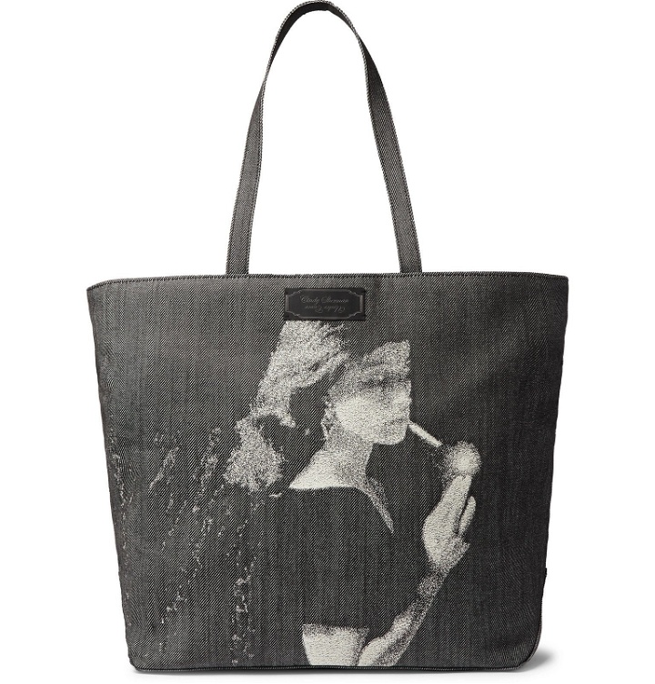 Photo: Undercover - Printed Denim Tote Bag - Black