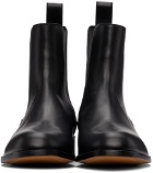 Dries Van Noten Black Leather Chelsea Boots
