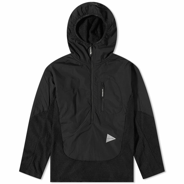 Photo: And Wander Men's Alpha Direct Popover Hoody in Black